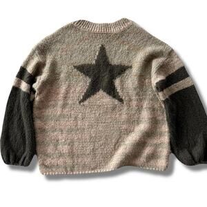 Green oversized star sweater bdg